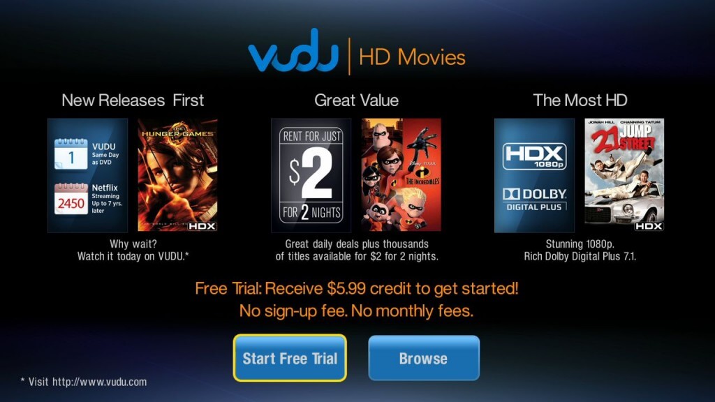 Vudu on Roku