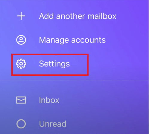 Yahoo Mail Settings