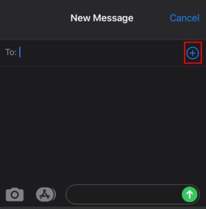 Add someone to group text while creating a group