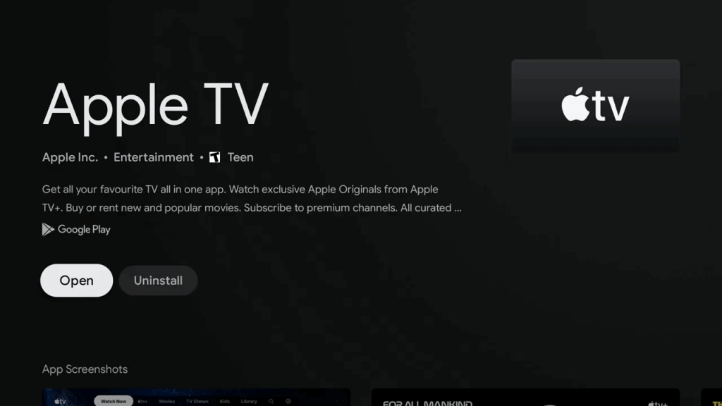 Launch Apple TV