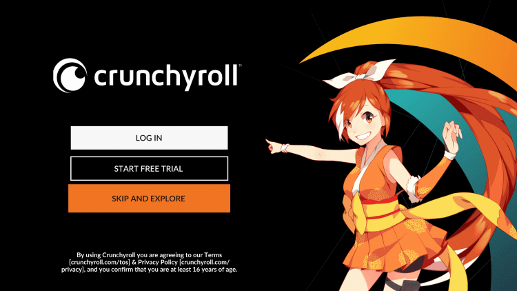 Crunchyroll on Firestick