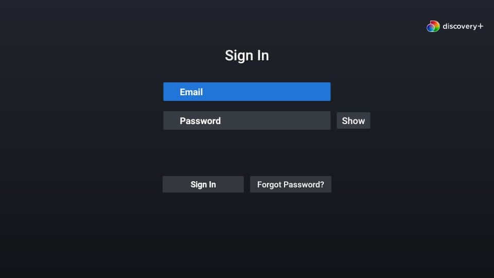 Discovery+ - Sign In