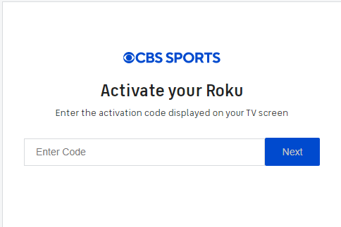 Activate CBS Sports on Roku