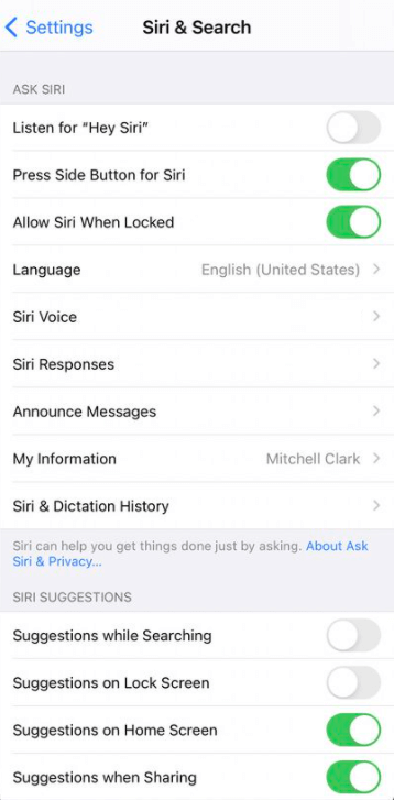 Select Siri voice to change it in iOS 14.5