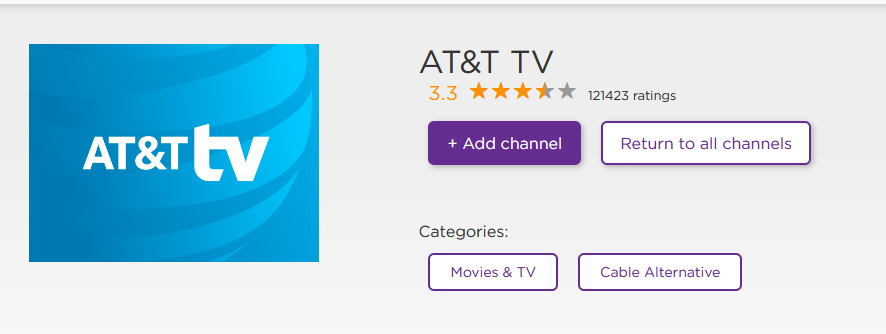 DIRECTV Now on Roku with AT&TV