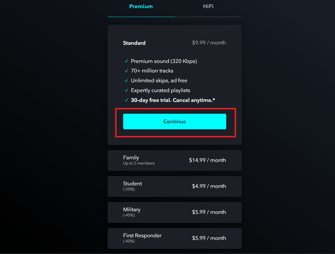 how to get spotify premium trial without credit card