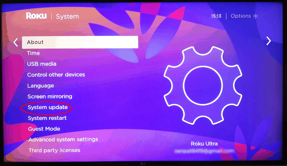 Roku System Update
