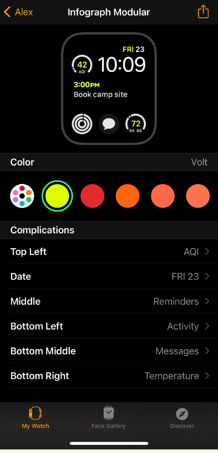 add an AQI complication on Apple Watch