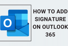 add signature on Outlook 365