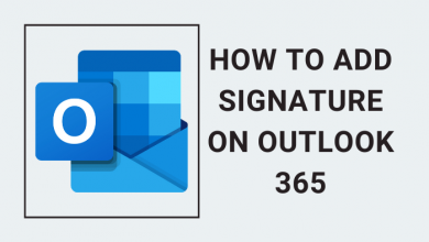 add signature on Outlook 365