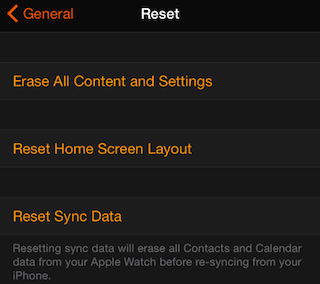 Reset Sync Data