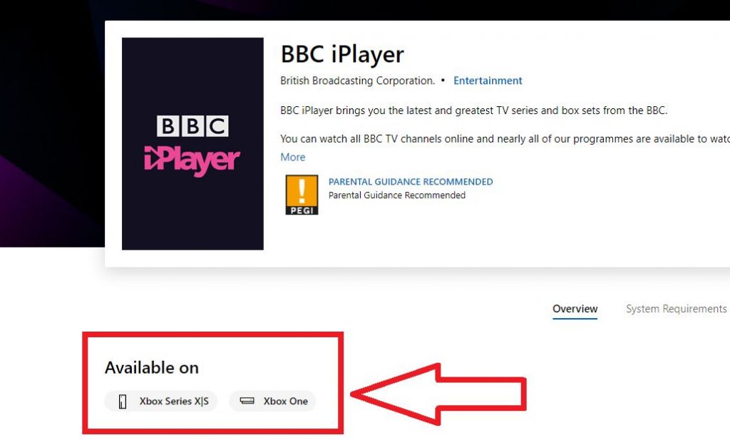 BBC iPlayer on Microsoft Store