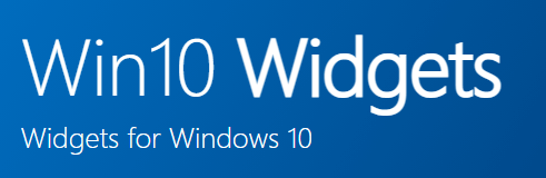 Win10 Widgets