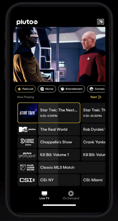 Chromecast Pluto TV