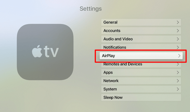 click AirPlay