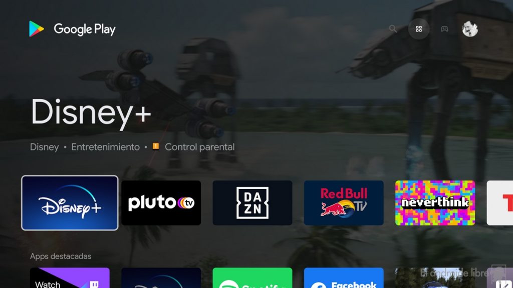 Disney Plus on JVC Android TV from Play Store