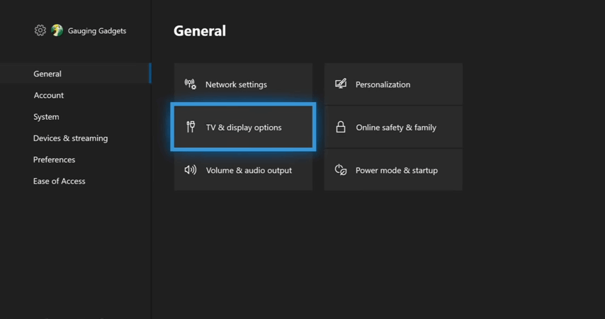 Adjust Screen Size on Xbox One