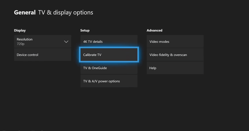 Calibrate TV - How to Adjust Screen Size on Xbox One