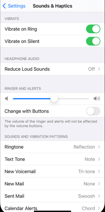 Turn off silent mode on iPhone with Settings