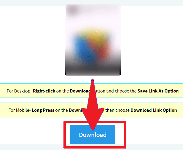 again click Download