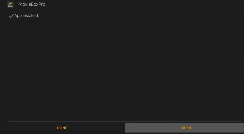 Open MovieBox on Firestick