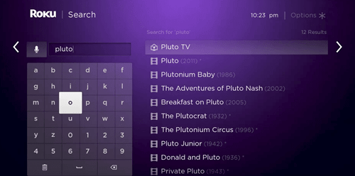 Pluto TV on Roku