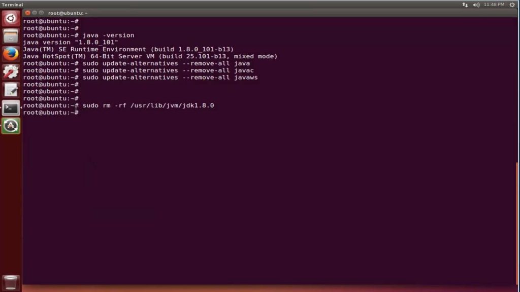 Uninstall Java Ubuntu