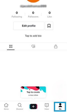 TikTok account settings