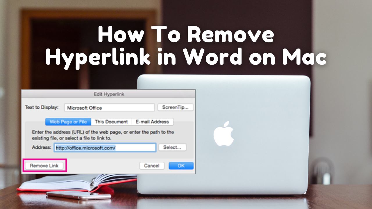 remove hyperlink in word mac 2013