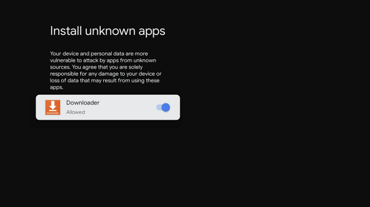 Enable Apps from Unknown Sources