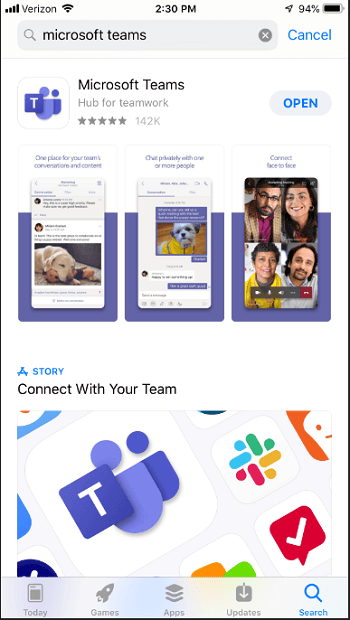 Cast Microsoft Teams to Firestick from iOS Phone