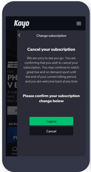 How to Cancel Kayo Subscription