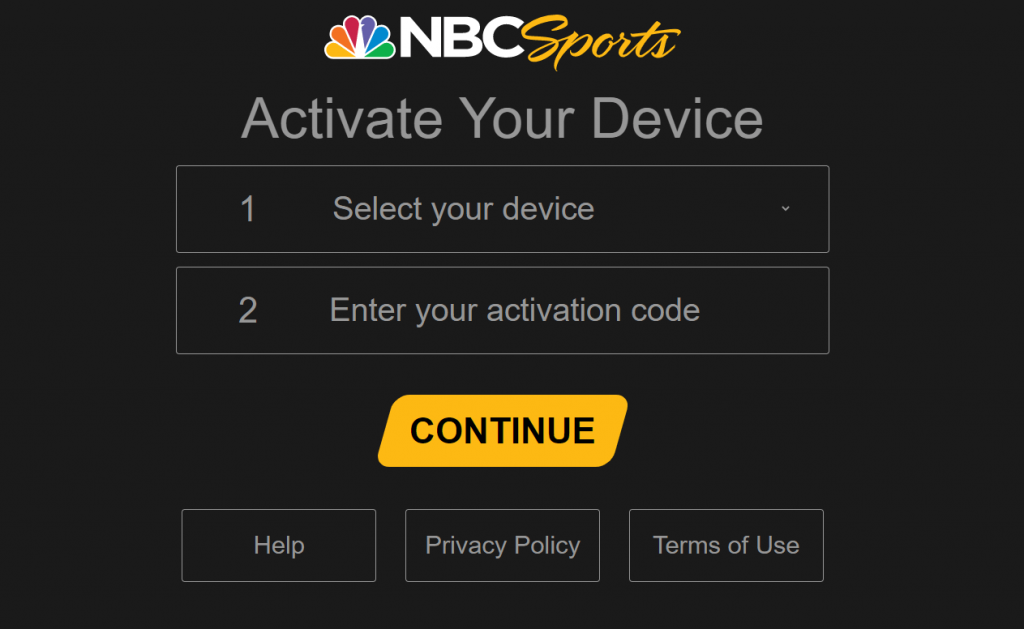 Enter the Activation Code