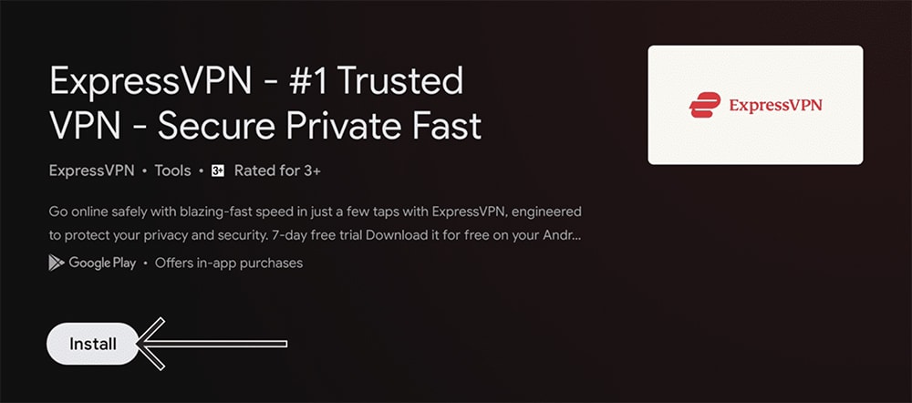 Install ExpressVPN on Android TV