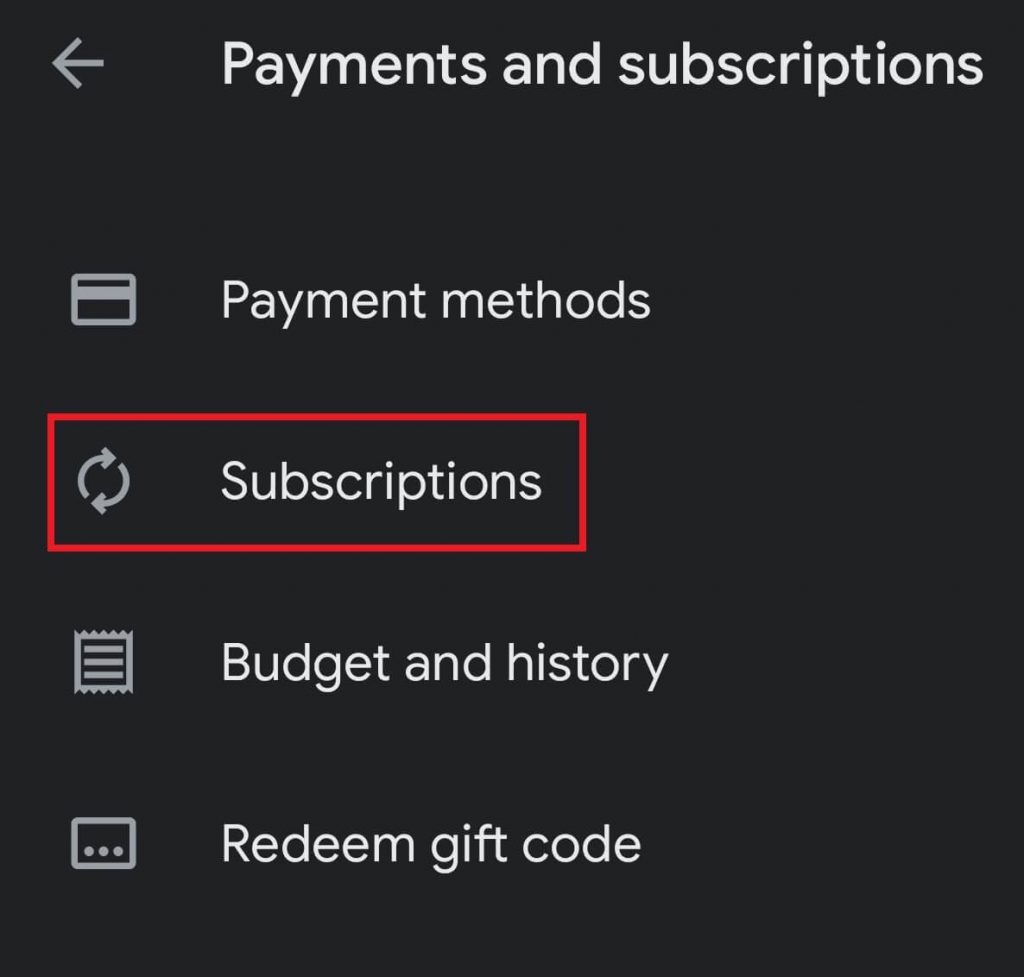 Your Subscriptions