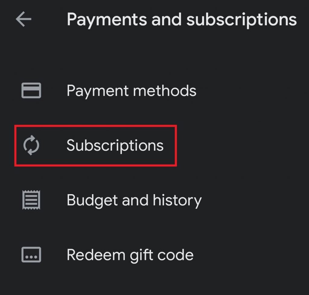 Your Subscriptions