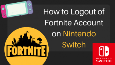 How to logout of Fortnite Account on Nintendo Switch