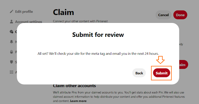 click Submit.