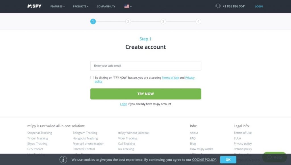 mSpy Review - Account