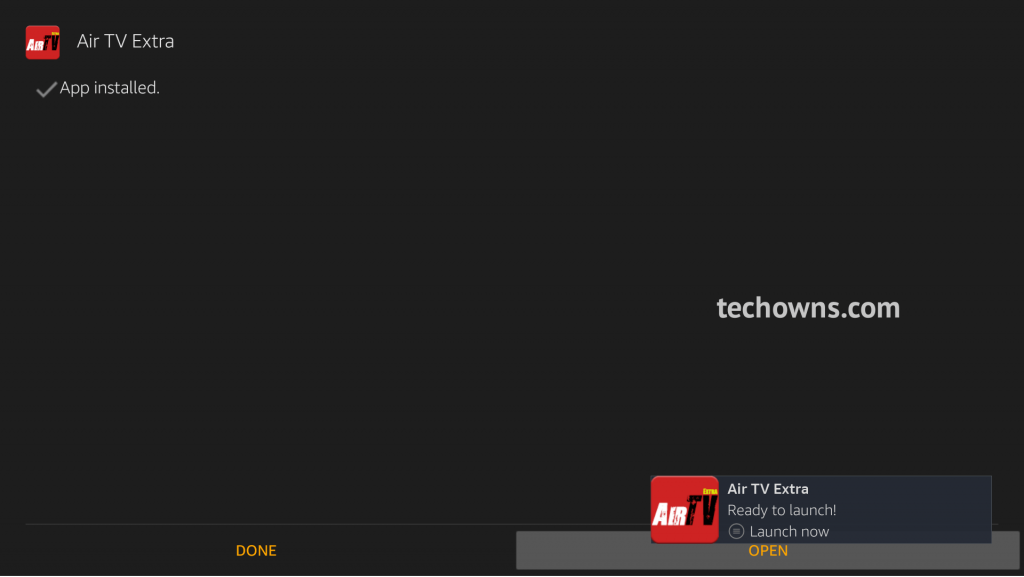 Launch AirTV Extra IPTV on Firestick