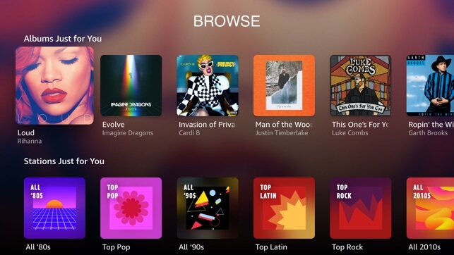 Amazon Music on Apple TV