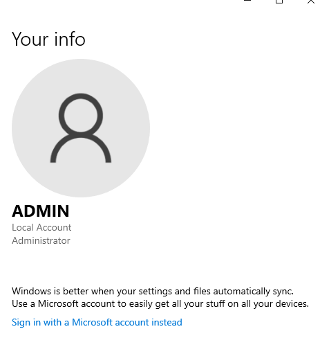 Sign in Using Microsoft Account 