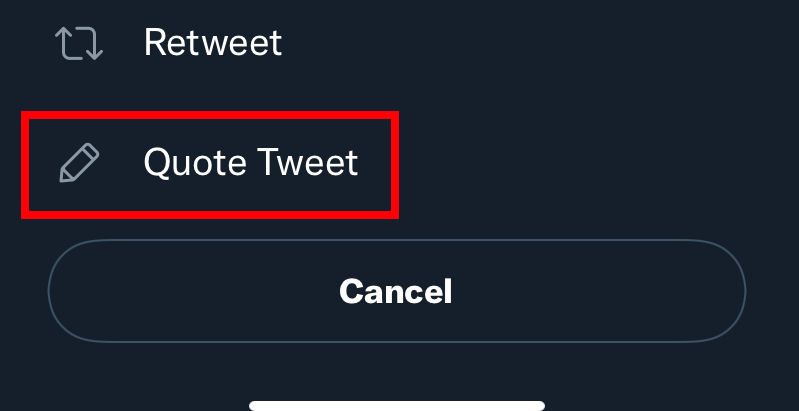 How to Quote a Tweet on Twitter using app