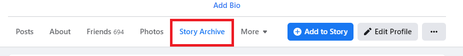 Facebook Story Archive