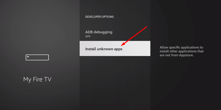Select Install Unknown Apps