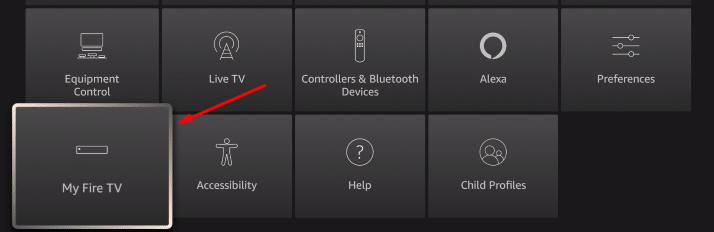 click My Fire TV Setting