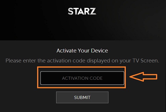 Starz on Apple TV: Activation code