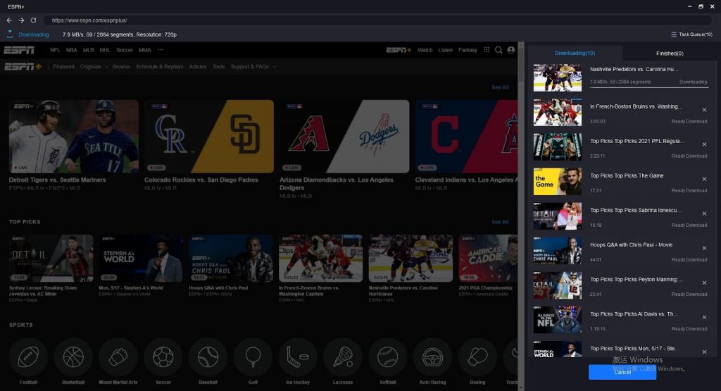 MyStream ESPN Plus Downloader