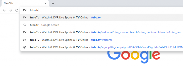 fuboTV Website