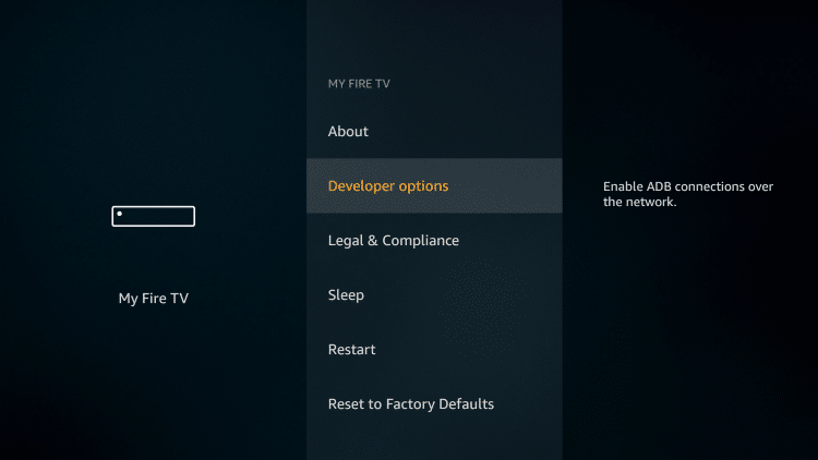 Developer options